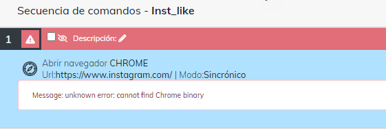 cannot find Chrome binary - Rocketbot Forum