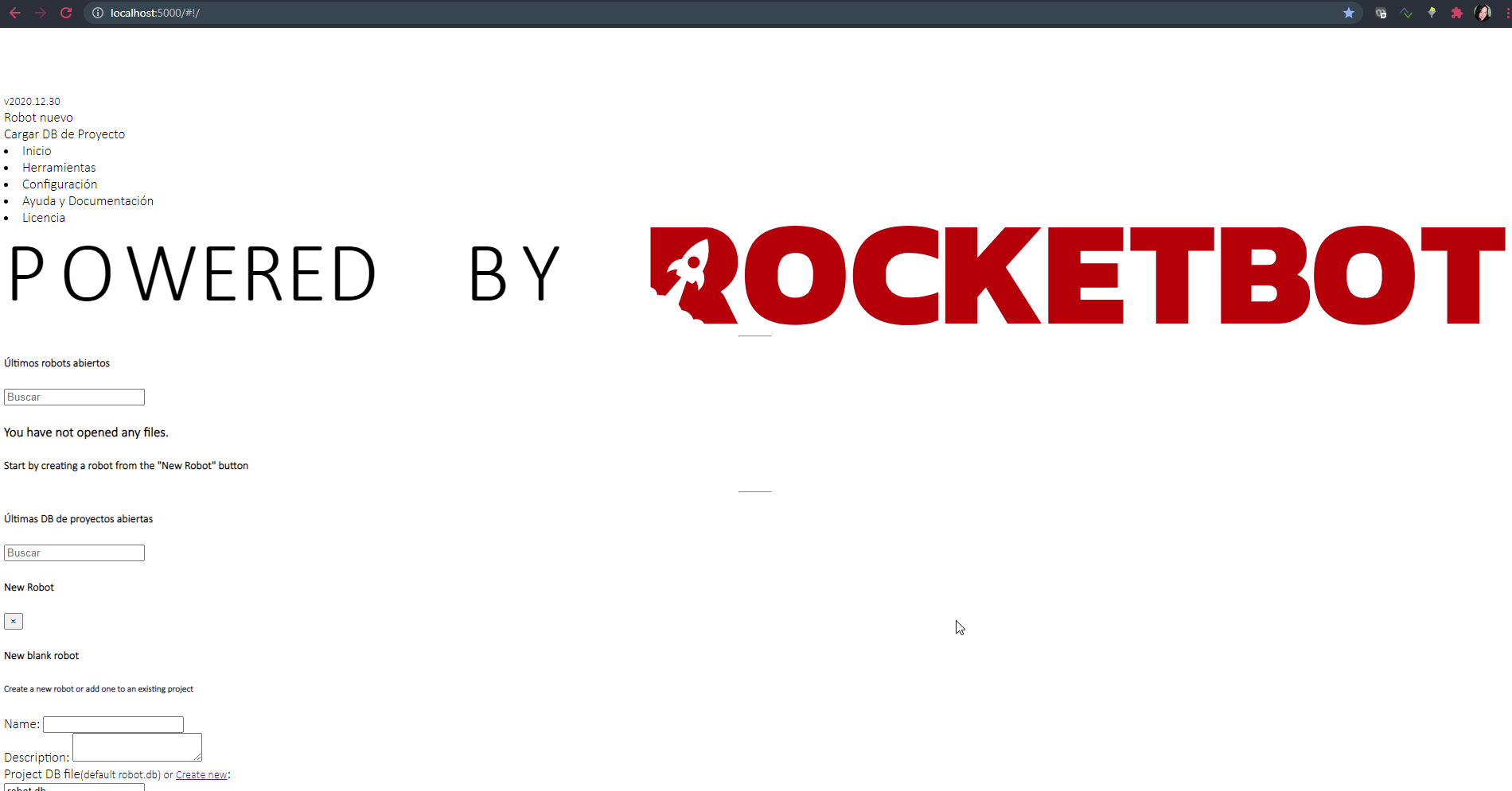 Error al cargar rocketbot - Rocketbot Forum